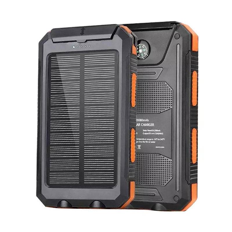 Solar Power Bank Fast Charging for Cell Phone 20000mAh